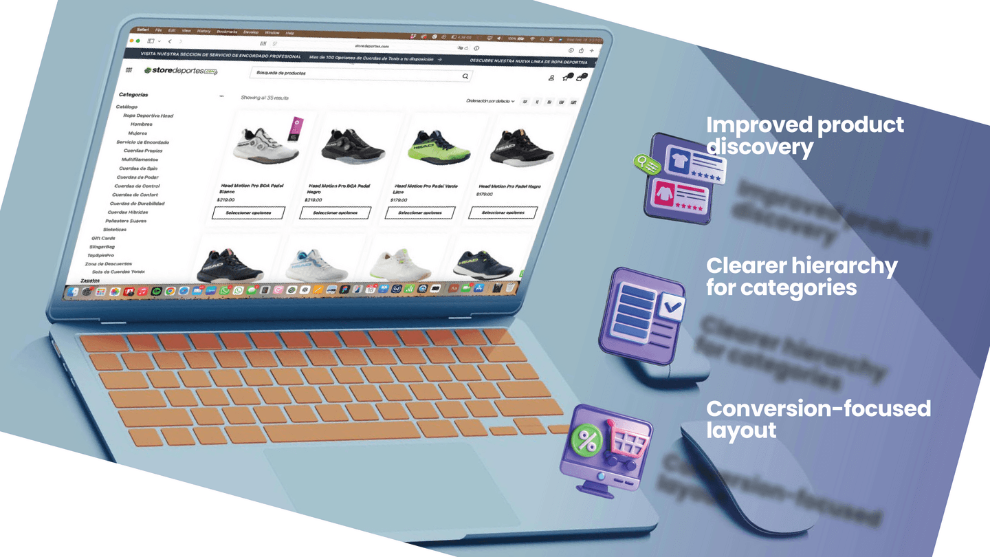 StoreDeportes — UX Improvements & Product Discovery